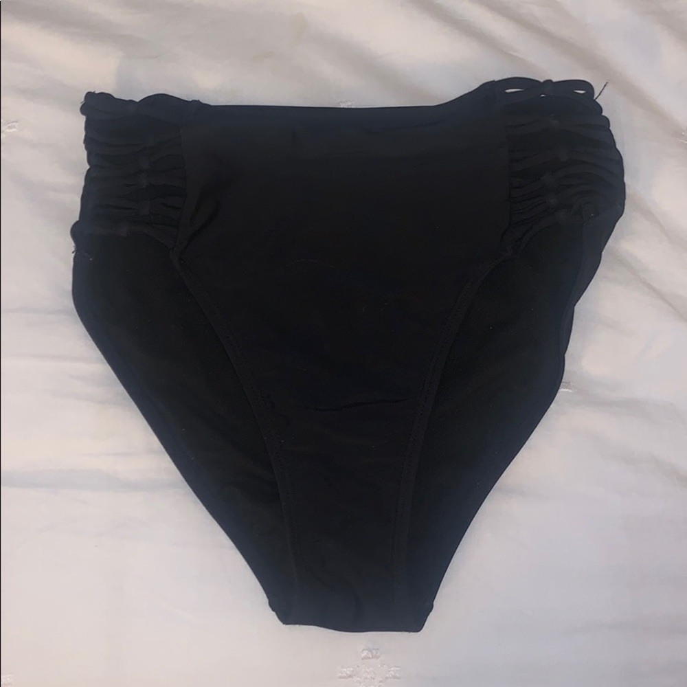 Black High Waisted Bikini Bottoms